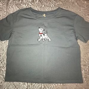 101 Dalmatians blue crop top